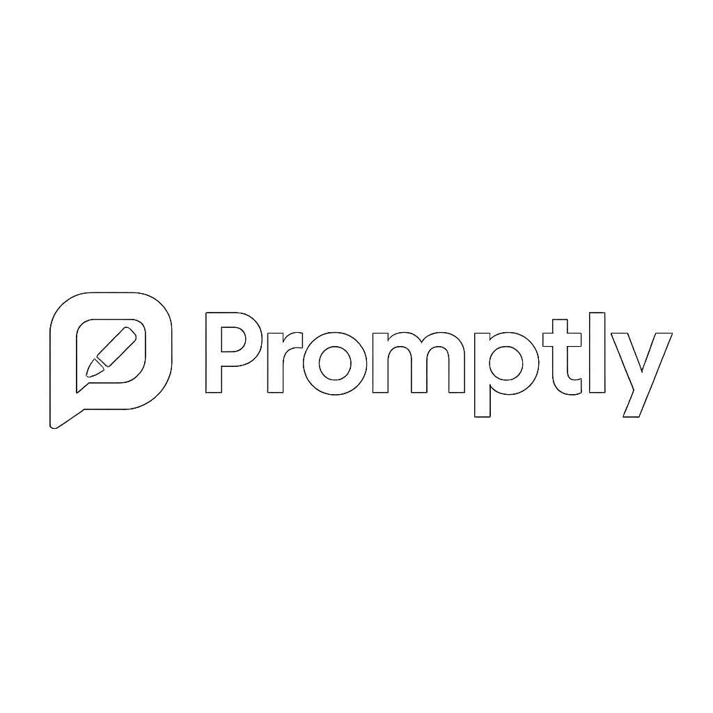 Promptly Logo - AI Prompt Generator for ChatGPT, Claude, Midjourney and Gemini